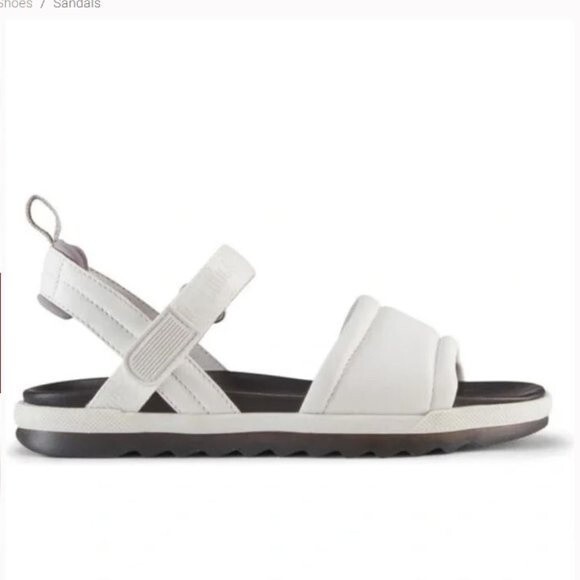 Cougar Leona White Leather Sport Sandals Size 10 NWT - Picture 2 of 10